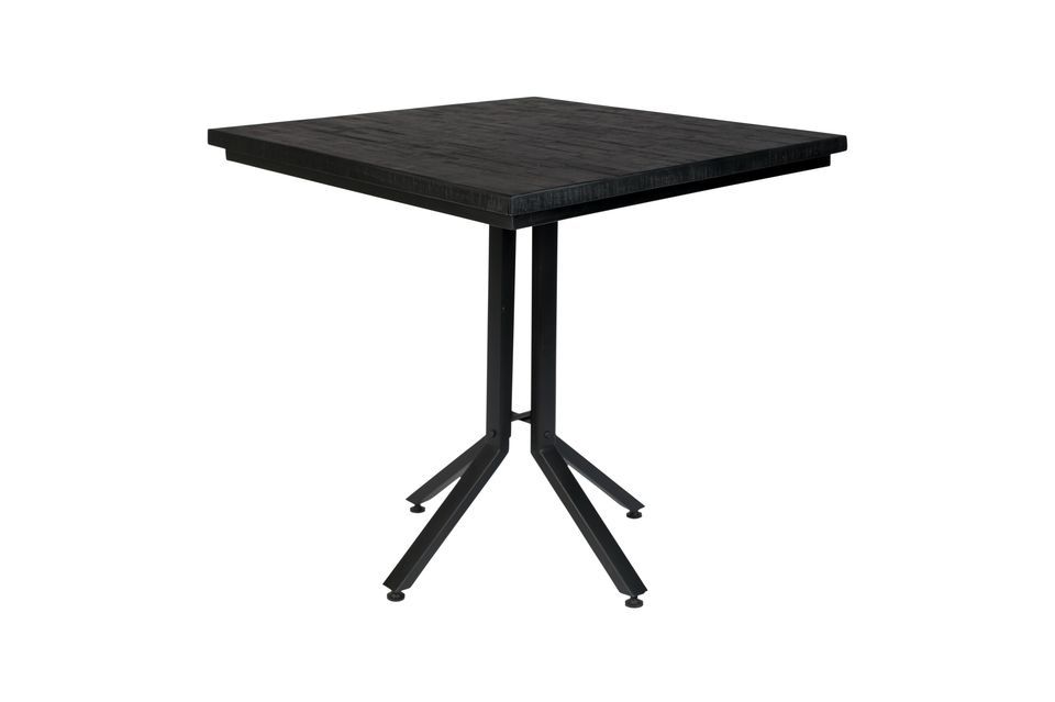 Bistro Doolhof vierkante tafel zwart afgewerkt - 5