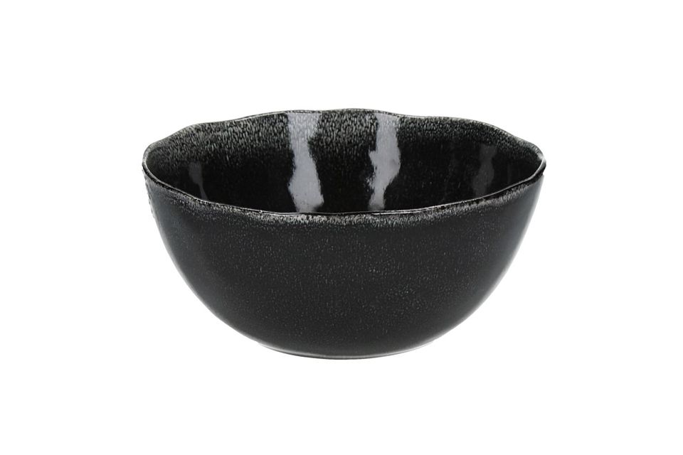 Black Salad Bowl Porcelino Experience Pomax