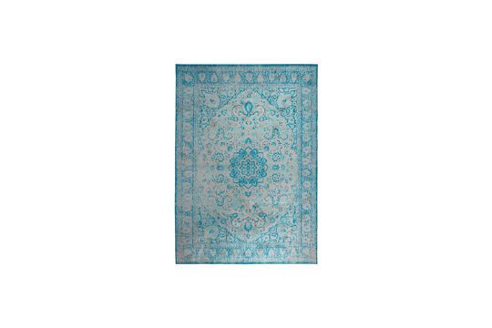 Blauw stoffen vloerkleed 200x200 cm Chi