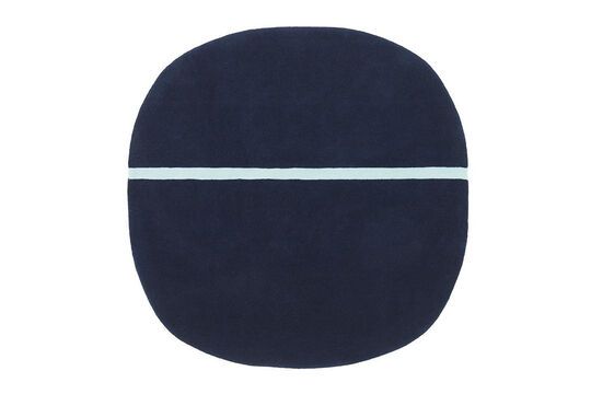 Blauw wollen tapijt 140x140 Oona Productfoto