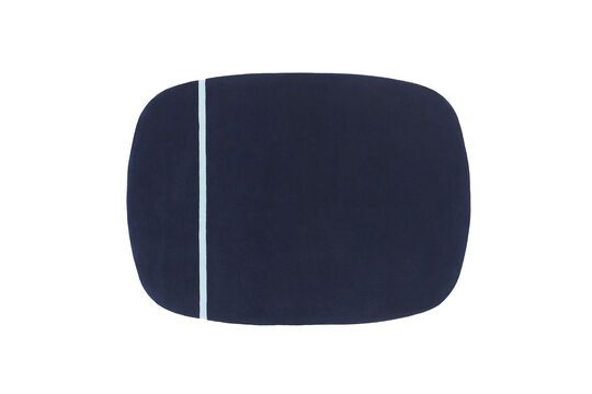 Blauw wollen tapijt 175x240 Oona