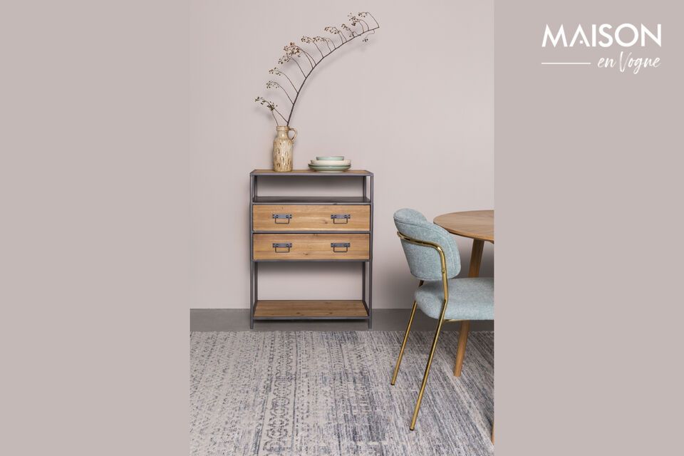 Ontdek dit blauwe wollen vloerkleed, moderne luxe en comfort gegarandeerd.