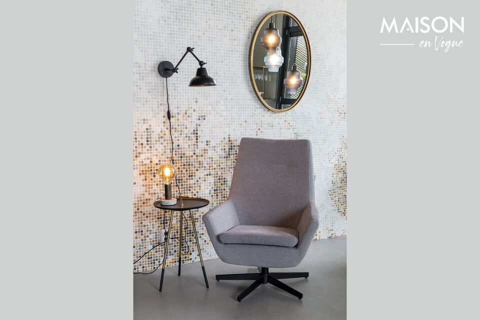 Vintage elegantie en moderniteit met de Matz ijzeren spiegel.