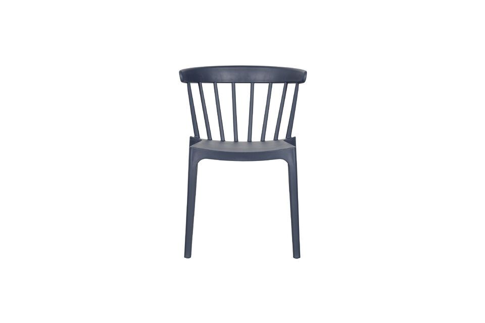 Bliss blauwe plastic stoel Woood