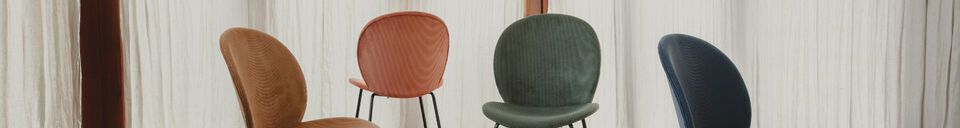 Benadrukte materialen Bonnet okergele fluwelen stoel