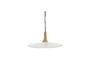 Miniatuur Brampton ronde wit metalen hanglamp Productfoto