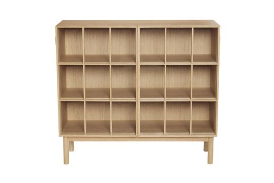 Brede houten kleerkast in beige Shoji Productfoto