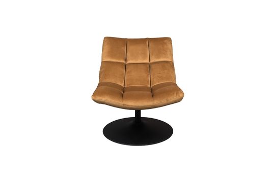 Bruin fluwelen lounge stoel Bar Productfoto