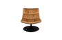 Miniatuur Bruin fluwelen lounge stoel Bar Productfoto