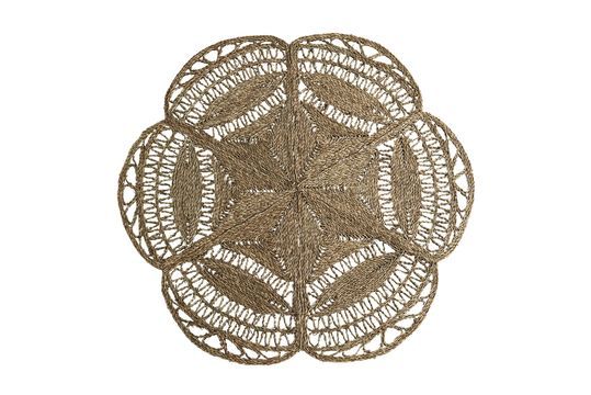 Bruin zeebies rond vloerkleed Natali Productfoto