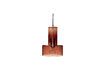 Miniatuur Bruine glazen hanger Ripple 1