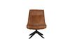 Miniatuur Bruine leren fauteuil Skyler 1