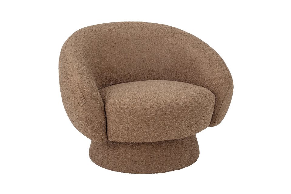 Bruine lounge stoel Ted - 5