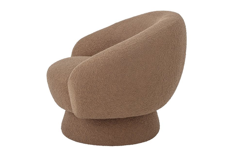 Bruine lounge stoel Ted - 6