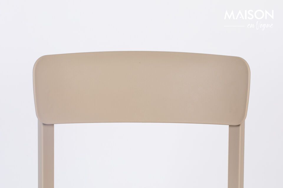 Bruine plastic stoel Clive - 14