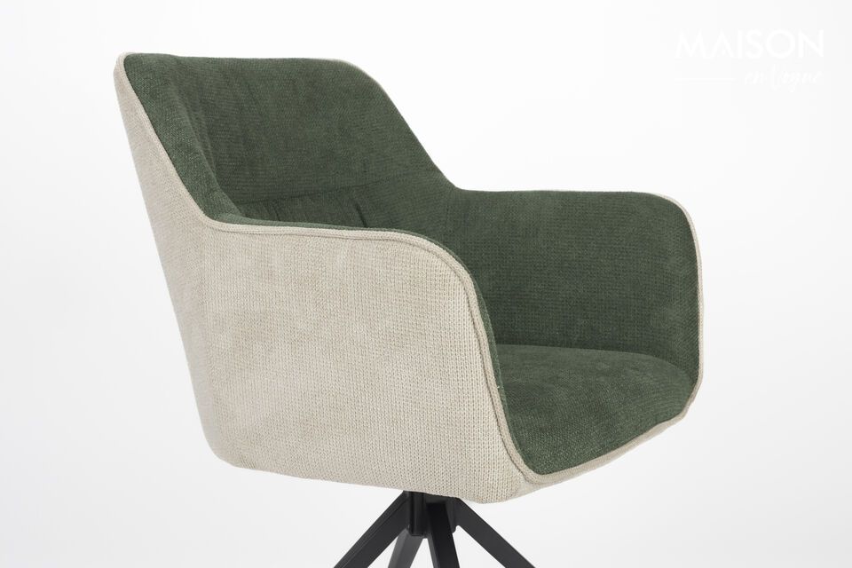 Bruine polyester fauteuil Daley - 7
