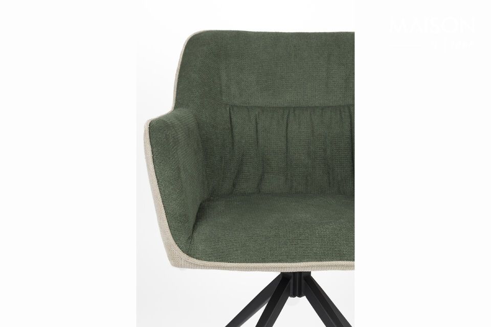 Bruine polyester fauteuil Daley - 10