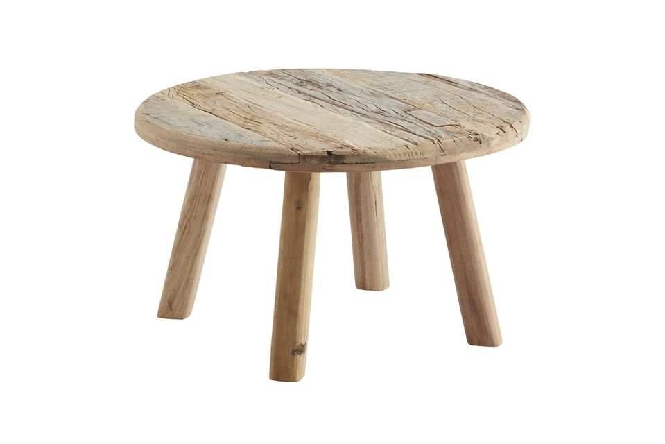 Bruine salontafel van gerecycleerd hout Perli Madam Stoltz