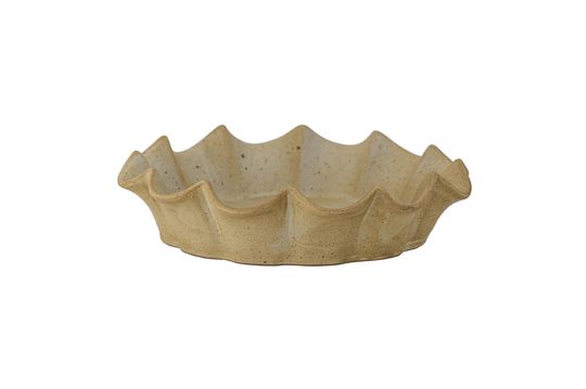 Bruine steengoed taartschaal Solange Productfoto