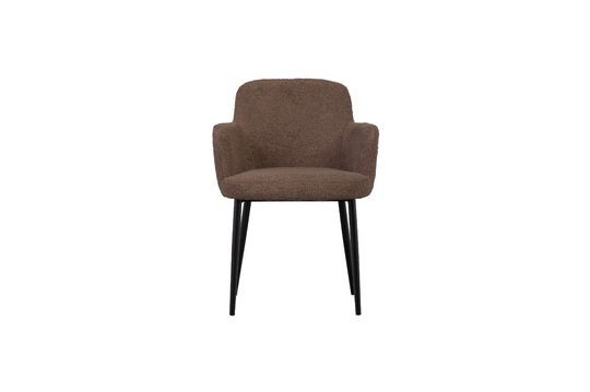 Bruine stoel met schapenvachteffect Dining