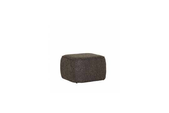 Bruine stoffen poef Kubus