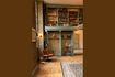 Miniatuur Bruine vintage bar loungestoel 3
