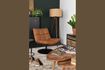 Miniatuur Bruine vintage bar loungestoel 6