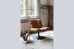 Miniatuur Bruine vintage bar loungestoel 9