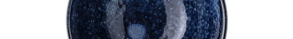 Benadrukte materialen Camellia blauw porseleinen schaaltje