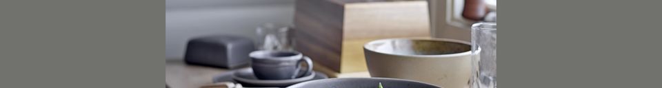 Benadrukte materialen Cappuccino kop en schotel grijs Raben