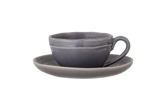 Cappuccino kop en schotel grijs Raben Productfoto