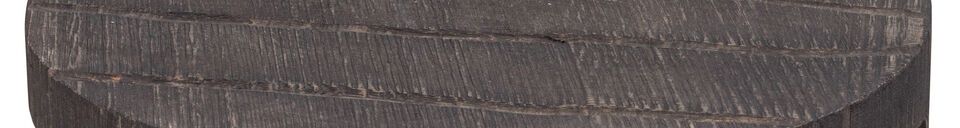 Benadrukte materialen Chloé bruin houten dienblad
