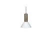 Miniatuur Contrastbruine glazen hanglamp 1
