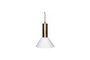 Miniatuur Contrastbruine glazen hanglamp Productfoto