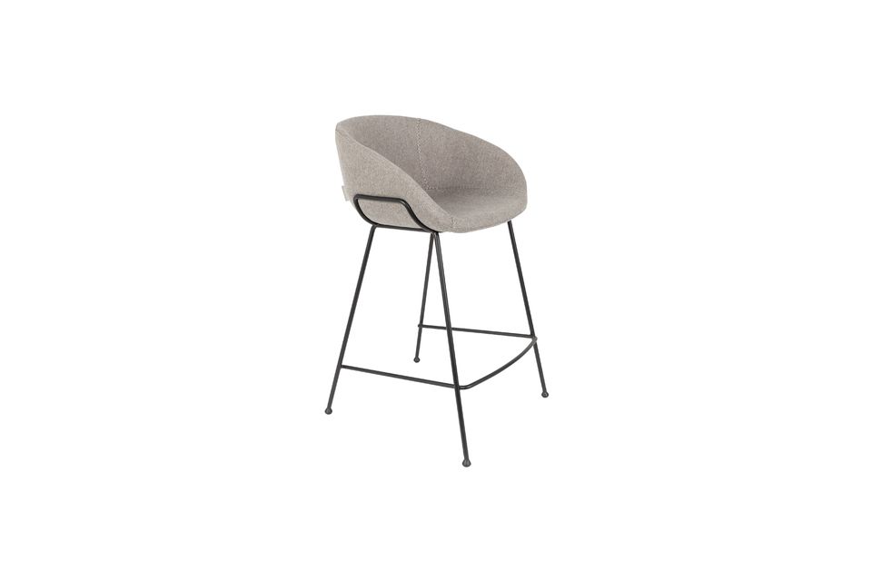 Counter Stool Festoon Fab Grey Zuiver