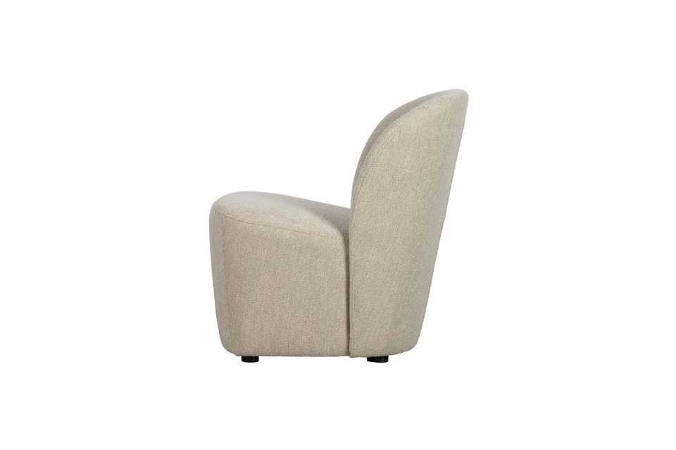 Crème stoffen fauteuil Lofty - 3