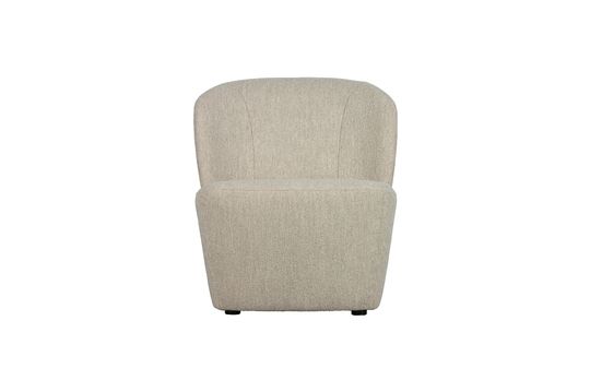 Crème stoffen fauteuil Lofty