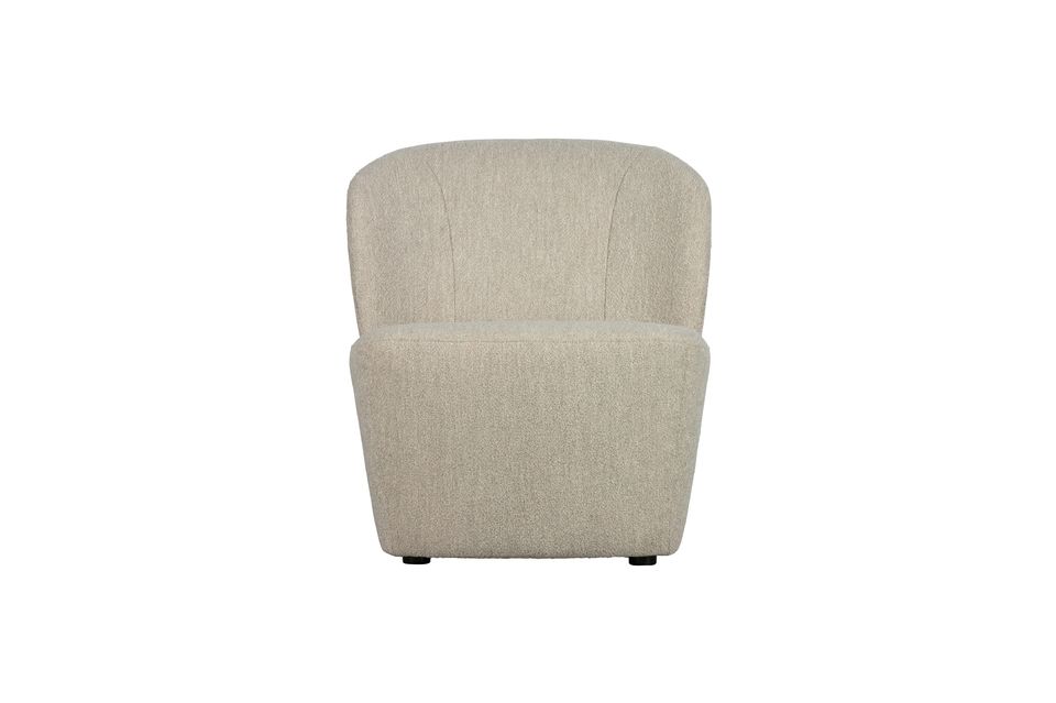 Crème stoffen fauteuil Lofty Vtwonen