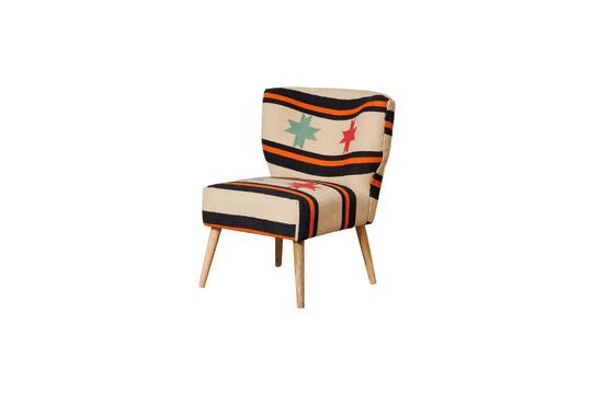 Cruz veelkleurige houten fauteuil