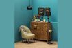 Miniatuur Cyrus groene stoffen fauteuil 2
