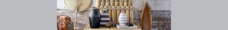 Benadrukte materialen Decoratief bamboe object Koko