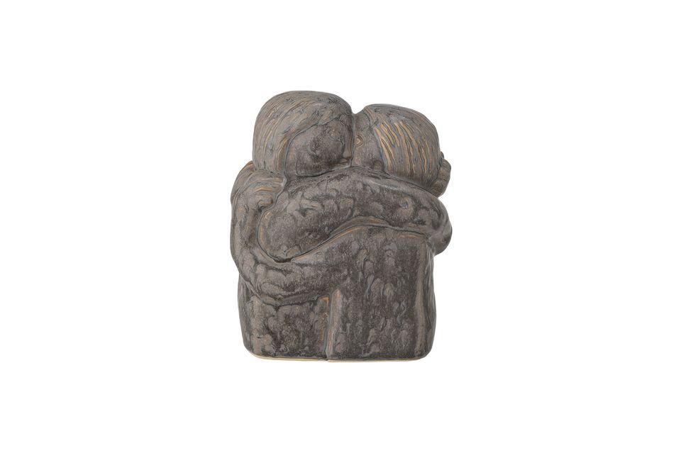 Decoratief grijs steengoed object Tilley Bloomingville