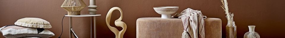 Benadrukte materialen Decoratief steengoed voorwerp Berhan