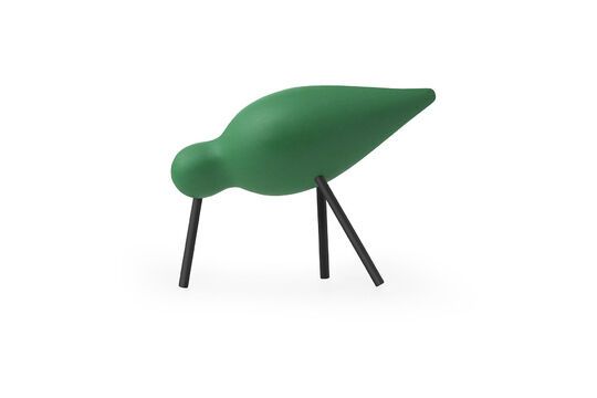Decoratieve figuur in groene eik Shorebird Productfoto