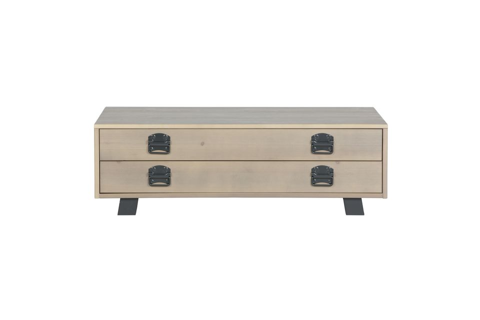 Derby beige massief eiken salontafel Woood