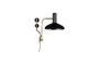 Miniatuur Devi zwarte wandlamp Productfoto