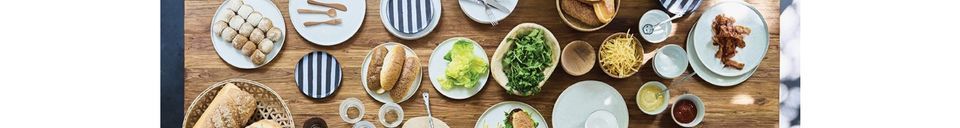 Benadrukte materialen Diner bord Vasselin