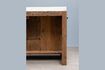 Miniatuur Donker houten keukeneiland Wit 6