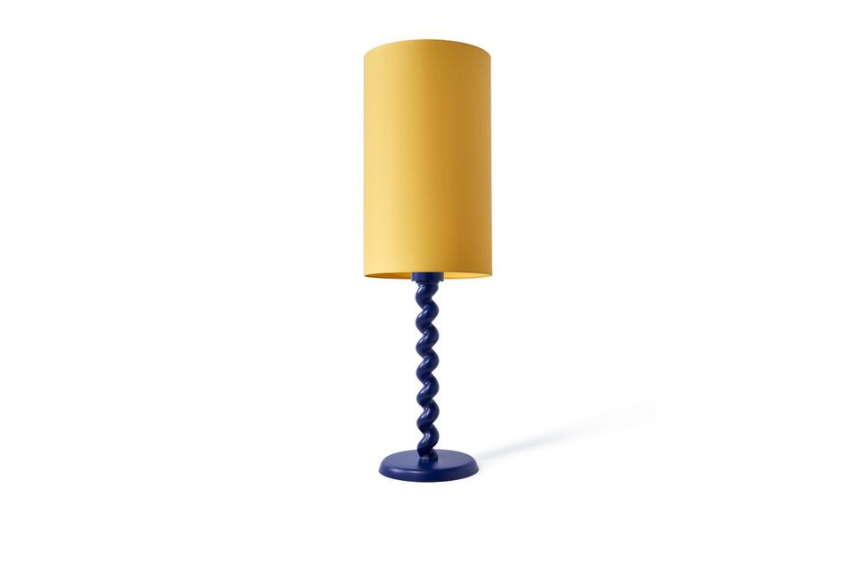 De Twister lampvoet in donkerblauw past perfect bij de Twister bijzettafel