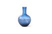Miniatuur Donkerblauwe glazen vaas h50cm Gebarsten 1